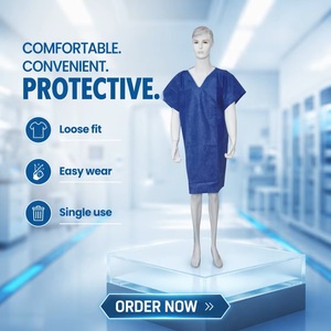 Wholesale Multiple Specifications Surgical Disposable Patient Gowns for Hospital Exam