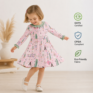 Bamboo Fiber Girls Dresses Private Label