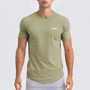 250gsm Bamboo Hemp Cotton Blank Gym Sport Tee